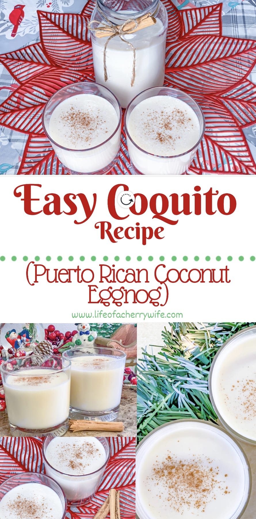 Coquito (Puerto Rican Coconut Eggnog)