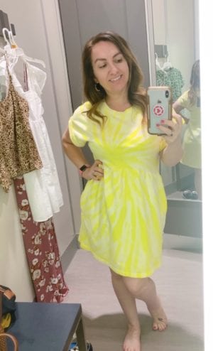Tie-dye Target dress
