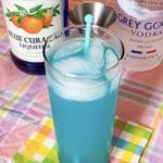 Blue lagoon cocktail