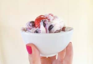 Low Carb Red White and Blue Dessert