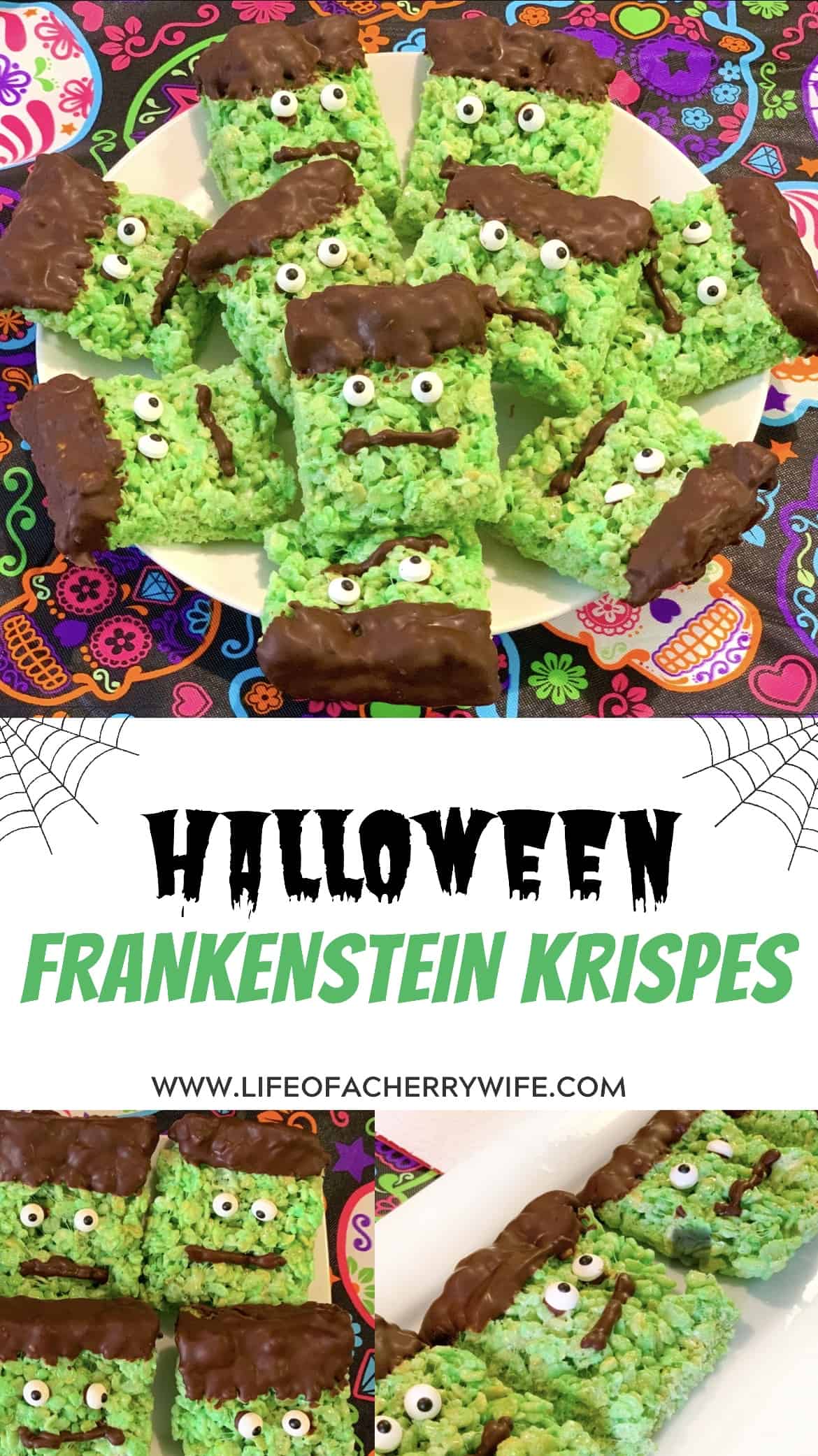 Halloween Frankenstein Krispies