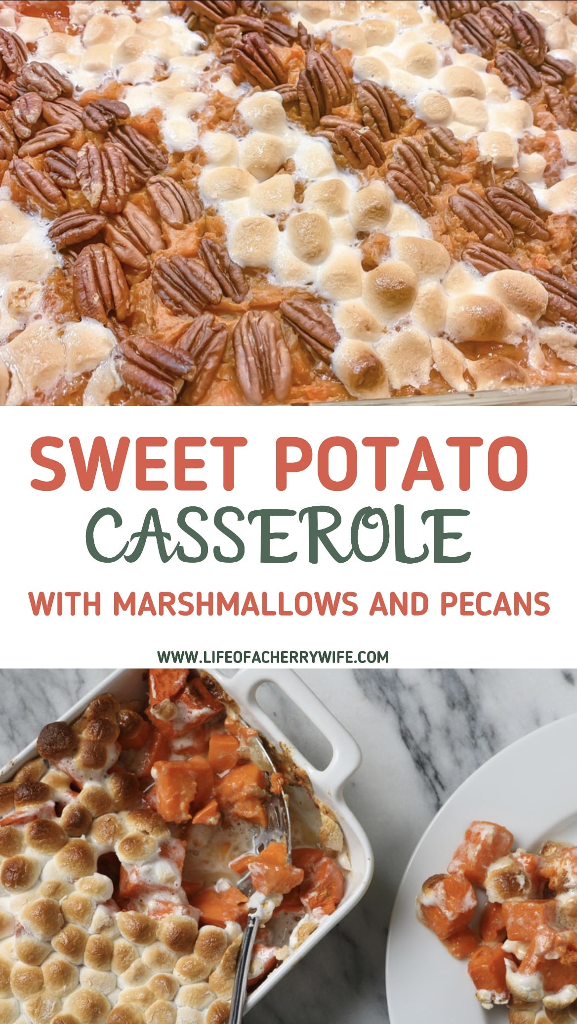 Sweet Potato Casserole with Marshmallows and Pecans Recipe