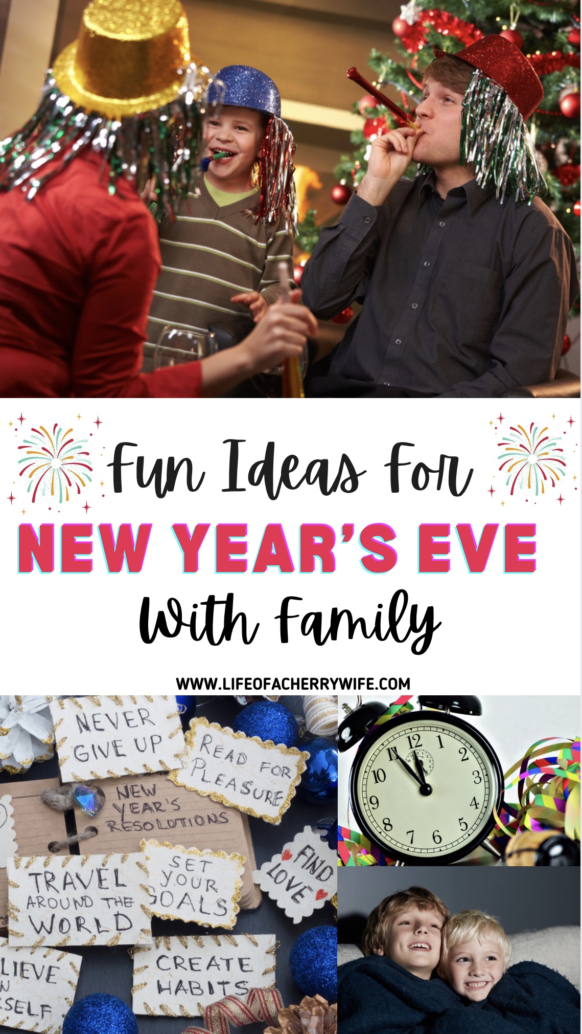 Fun New Year’s Eve Ideas To Do With Your Family. Check out this list of fun things to do while at home for the New Year countdown!