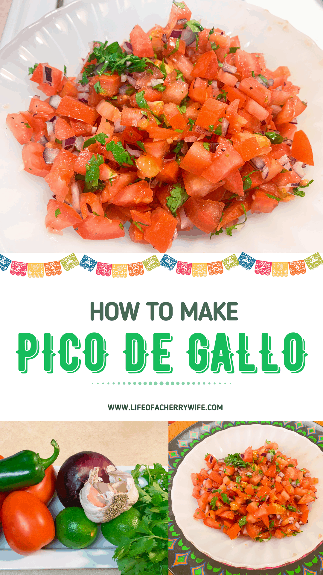 How to make easy Pico de Gallo, recipe for pico