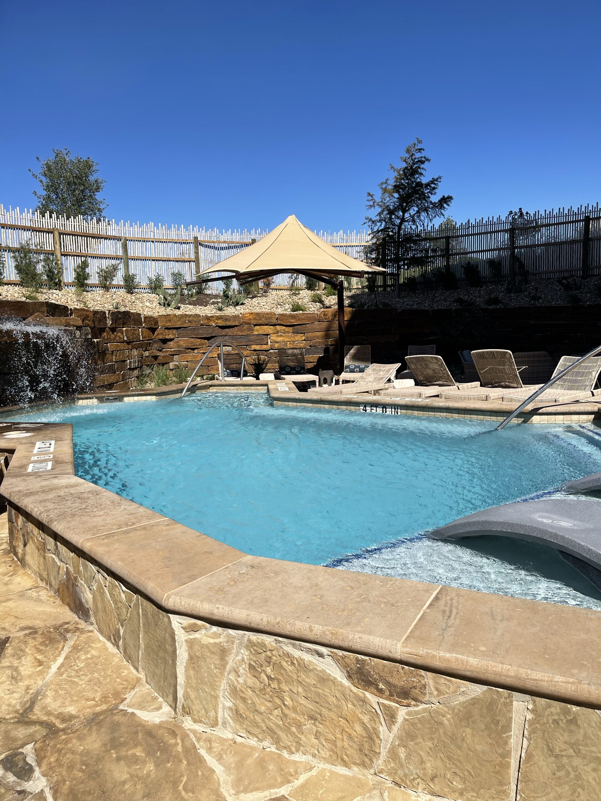 Private outdoor pool, Spa Kalahari, Round Rock, TX