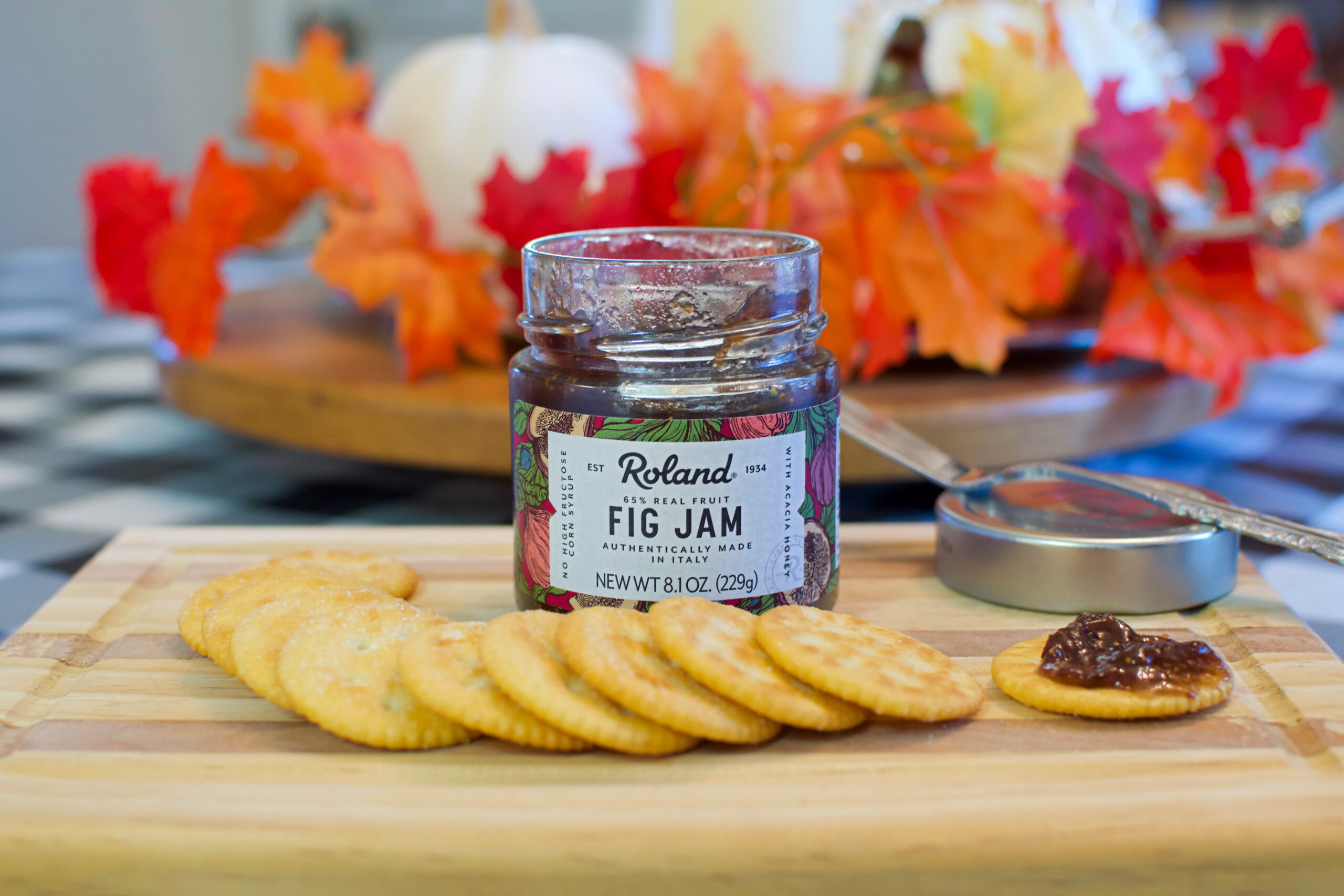 Roland Fig jam. charcuterie board. homegating tailgating