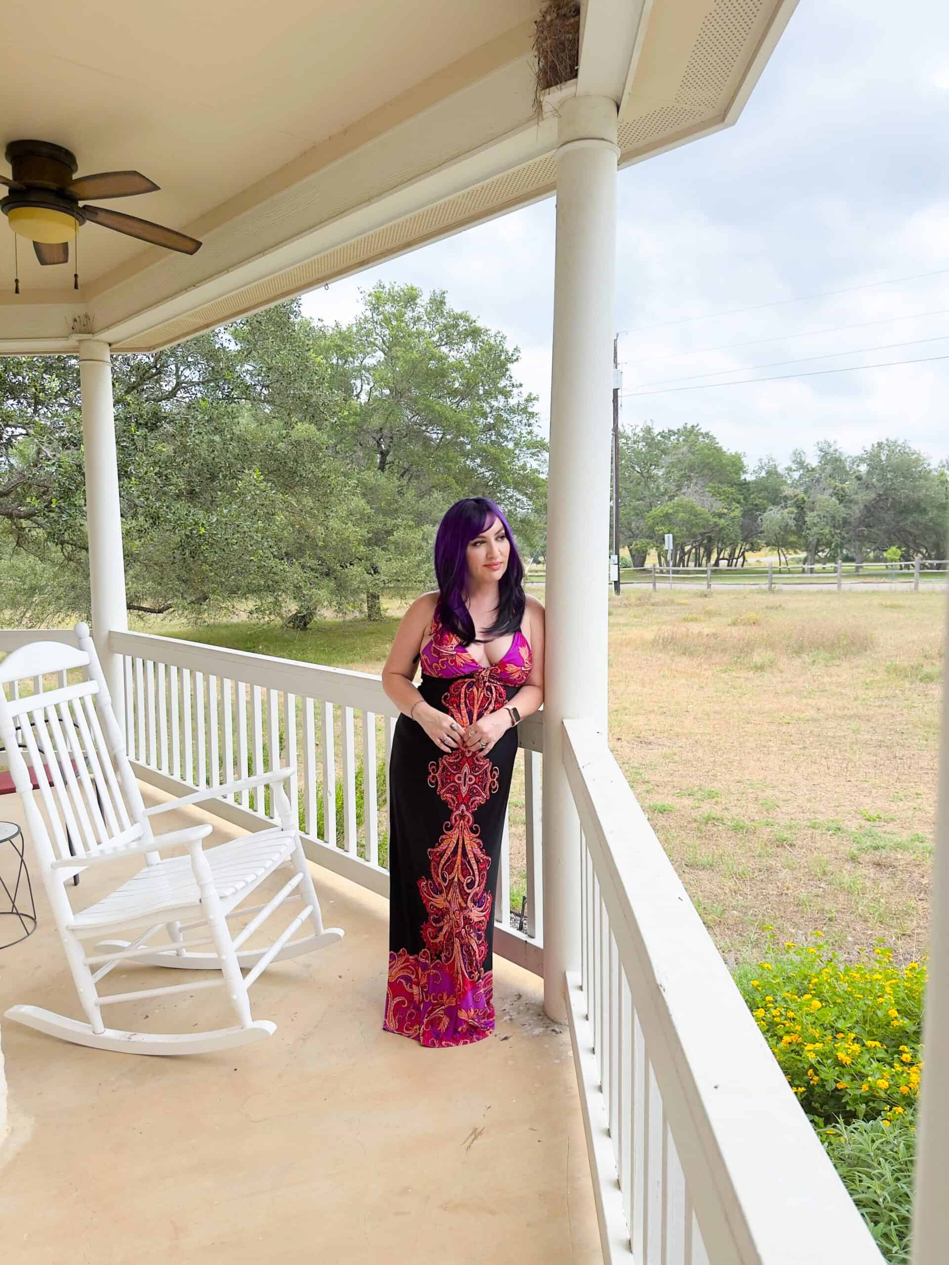 Purple and Black wig from SHEIN